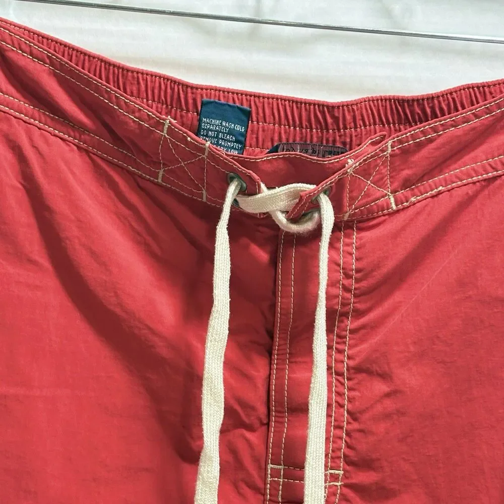Vintage Polo Ralph Lauren Men’s Swim Trunks Red Pony Logo Mesh Lined Size L